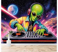 XLMING Science Fiction Univers Espace Art Musique 3D Papier Peint Premium Texturé Soie Bureau Salle à Manger Salon Chambre Coucher Canapé TV Mur-400cm×280cm