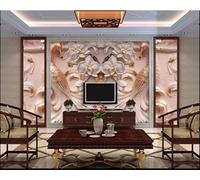 XLMING Sculpture En Relief Créatif Paon Fleurs Art 3D Papier Peint Luxe Décoration Manger Adulte Intérieure Salon Canapé Chambre Fond TV Mur-150cm×105cm