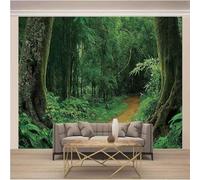 XLMING Sentier Forestier Vert En Stéréo 3D Papier Peint Luxe Décoration Manger Adulte Intérieure Salon Canapé Chambre Fond TV Mur-250cm×170cm
