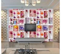 XLMING Simple En Relief Esthétique Vase Fleurs Papier Peint 3D Soie De Luxe Intissé Bureau Salle à Manger Canapé Chambre Salon TV Mural Décoratif-350cm×256cm