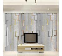 XLMING Simplicité Couleurs Vives Géométrie Créativité Art 3D Papier Peint Luxe Décoration Manger Adulte Intérieure Salon Canapé Chambre Fond TV Mur-250cm×170cm