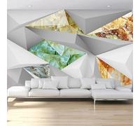 XLMING Simplicité Relief Couleurs Vives Géométrie Art 3D Papier Peint Luxe Décoration Manger Adulte Intérieure Salon Canapé Chambre Fond TV Mur-300cm×210cm