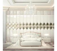 XLMING Simplicité Relief Géométrie Coussin Art 3D Papier Peint Luxe Décoration Manger Adulte Intérieure Salon Canapé Chambre Fond TV Mur-300cm×210cm