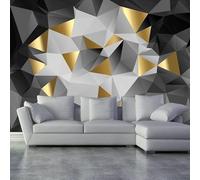 XLMING Simplicité Relief Multicolore Géométrie Art 3D Papier Peint Luxe Décoration Manger Adulte Intérieure Salon Canapé Chambre Fond TV Mur-300cm×210cm