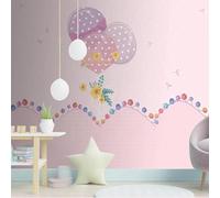 XLMING Simplicité Rose Ballons Fleurs Pissenlits 3D Papier Peint Luxe Décoration Manger Adulte Intérieure Salon Canapé Chambre Fond TV Mur-200cm×140cm