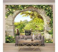 XLMING Stéréo Fresh Simple Arch Garden 3D Papier Peint Luxe Décoration Manger Adulte Intérieure Salon Canapé Chambre Fond TV Mur-400cm×280cm