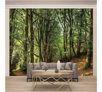 XLMING Stereo Fresh Simple Green Forest 3D Papier Peint Luxe Décoration Manger Adulte Intérieure Salon Canapé Chambre Fond TV Mur-400cm×280cm