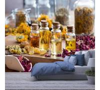 XLMING Table Créative En Bois Fleurs Vase À Roses 3D Papier Peint Premium Texturé Soie Bureau Salle à Manger Salon Chambre Coucher Canapé TV Mur-400cm×280cm