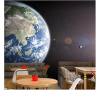 XLMING Terre Bleue Peinte À La Main 3D Papier Peint Texture Soyeuse Intissé Salle à Manger Bureau D'étude Canapé Chambre Salon TV Mur-150cm×105cm