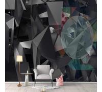 XLMING Tridimensionnel Abstrait Géométrique Polygonal Art 3D Papier Peint Premium Texturé Soie Bureau Salle à Manger Salon Chambre Coucher Canapé TV Mur-430cm×300cm
