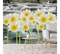 XLMING Tridimensionnel Cascade Oiseaux Fleurs Petits Poissons 3D Papier Peint Luxe Décoration Manger Adulte Intérieure Salon Canapé Chambre Fond TV Mur-350cm×256cm