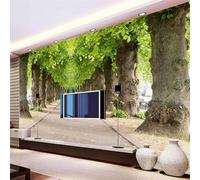 XLMING Vintage Art Hand Drawn Deer Head Geometric Path 3D Papier Peint Premium Texturé Soie Bureau Salle à Manger Salon Chambre Coucher Canapé TV Mur-300cm×210cm
