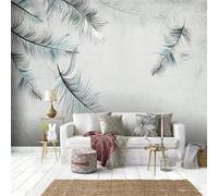 XLMING Vintage Simple Fresh Rainforest Plant Palm Leaf 3D Papier Peint Texture Soyeuse Intissé Salle à Manger Bureau D'étude Canapé Chambre Salon TV Mur-150cm×105cm
