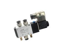 XLMURZAC 4v210-08 Vanne pneumatique à Bobine Unique 2 Positions 5 Voies Vanne pneumatique à électrovanne pneumatique 12V 24V 110V 220V Vanne électrique Vanne magnétique(DC24V)