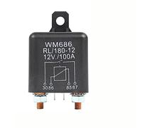 XLMURZAC WM686 12V 200 Amp Split Charge/Treuil Relais De Démarreur 4 Nombre Broches Sortie Fin Terminal Post 1 Pcs(100a)