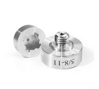 XLOCK Lot de 2 adaptateurs de conversion pour meuleuse d'angle en acier inoxydable 5/8-11 et écrou de verrouillage pour bague pour montage rapide sur disque, compatible