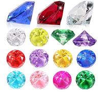 Xlong 10 Pièces 4cm Diamant Jouet Trésor,Jouet Diamant pour Enfants,Gemme Acrylique,Gros Diamant,Gemmes Enfant,Pirate Trésor,Gemmes Colorées,Gemme Plastique,Cristal Acrylique