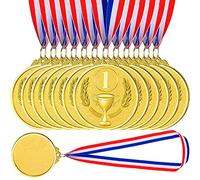 Xlong 12 Pièces Médaille de Champion,Médailles Métal,Médaille Gagnant,Médaille de Course,Médailles Sport Métal,Médailles Olympique,Médaille d'or Métal,Médailles pour Enfants