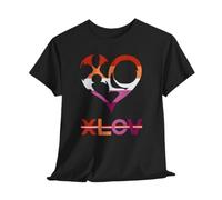 XLOV Pride T-shirt unisexe à manches courtes Arc-en-ciel T-shirt graphique LGBT Soutien de l'égalité Casual Streetwear Top Hommes/Femmes, Noir-3, L