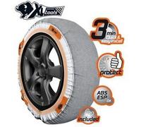XL Perform Tools 450450 Chaussettes à Neige Textiles TX3 - Chaînes à neige textiles homologuées B26, haute performance neige/verglas, installation rapide 3 min, compatibles ABS/EPS, jantes protégées