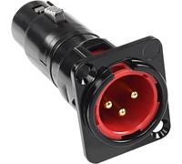 XLR 3 Broches mâle à Femelle Via Panneau de Montage Jack,Microphone XLR 3Pin D-Series Adaptateur Passe-Partout convertisseur Compatible avec Microphones,mélangeurs