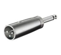 XLR Adaptateur 3-pol. Xlr-Connecteur > 6,35mm Mono Fiche