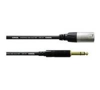 XLR Câble adaptateur [1x XLR mâle - 1x Jack mâle 6.35 mm] 0.6 m noir Cordial CFM 0,6 MV G