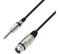 XLR Câble de liaison [1x XLR femelle - 1x Jack mâle 6.35 mm] 1 m noir Adam Hall K3MFP0100 G