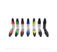 XLR connector audio microphone plug 3pin speaker connector male & female color DIY mic connector NWPNLXEA(Orange female)