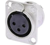 XLR embase femelle, contacts droits Neutrik NC3F-DL-1 Nombre de pôles: 3 argent 1 pc(s)