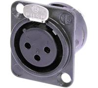 XLR embase femelle, contacts droits Neutrik NC3FD-L-BAG-1 Nombre de pôles: 3 noir 1 pc(s)