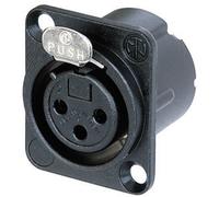 XLR embase femelle, contacts droits Neutrik NC3FD-LX-B Nombre de pôles: 3 noir 1 pc(s)