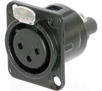 XLR embase femelle, contacts droits Neutrik NC3FD-S-1-B Nombre de pôles: 3 noir 1 pc(s)