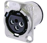 XLR embase femelle, contacts droits Neutrik NC3FD-V Nombre de pôles: 3 argent 1 pc(s)