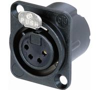 XLR embase femelle, contacts droits Neutrik NC4FD-LX-B Nombre de pôles: 4 noir 1 pc(s)