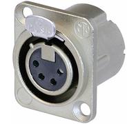 XLR embase femelle, contacts droits Neutrik NC4FD-LX Nombre de pôles: 4 argent 1 pc(s)