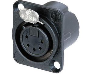 XLR embase femelle, contacts droits Neutrik NC5FD-LX-B Nombre de pôles: 5 noir 1 pc(s)