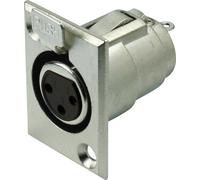 XLR embase femelle Kash 55021 Nombre de pôles: 3 argent 1 pc(s)