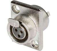 XLR embase femelle verticale Hicon HI-XMEF3 Nombre de pôles: 3 argent 1 pc(s) Argent G