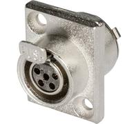 XLR embase femelle, verticale Hicon HI-XMEF5 Nombre de pôles: 5 argent 1 pc(s)