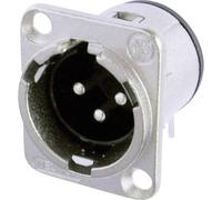 XLR embase mâle, contacts coudés Neutrik NC3MD-H Nombre de pôles: 3 argent 1 pc(s)