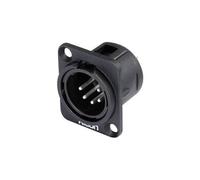 XLR embase mâle, contacts droits HI-X5DM-M Nombre de pôles (num): 5 noir