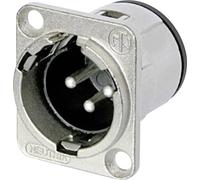 XLR embase mâle, contacts droits Neutrik NC3MD-V Nombre de pôles: 3 argent 1 pc(s)