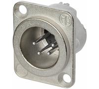 XLR embase mâle, contacts droits Neutrik NC4MD-LX Nombre de pôles: 4 argent 1 pc(s)