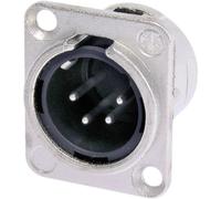 XLR embase mâle, contacts droits Neutrik NC4MDL1 Nombre de pôles: 4 argent 1