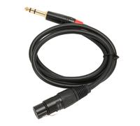 XLR Female to TRS 3 Pin 1m Audio Cable for Music and Live Performance
