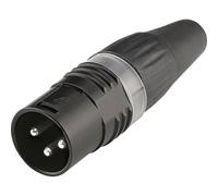 XLR femelle, droit Hicon HI-X3CM-BLK Nombre de pôles: 3 noir 1 pc(s)