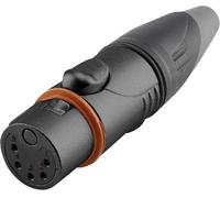 XLR femelle, droit Hicon HI-X5CF-HD-B Nombre de pôles: 5 noir, argent 1 pc(s)