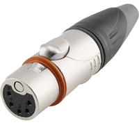 XLR femelle, droit Hicon HI-X5CF-HD Nombre de pôles: 5 noir, argent 1 pc(s)