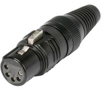 XLR femelle, droit Hicon HI-X5CF-M Nombre de pôles: 5 noir 1 pc(s)